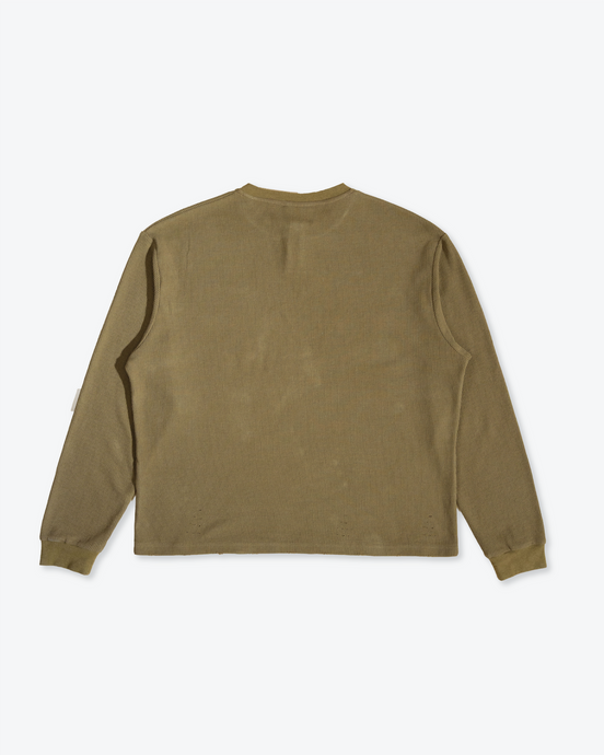 Distressed Thermal Henley