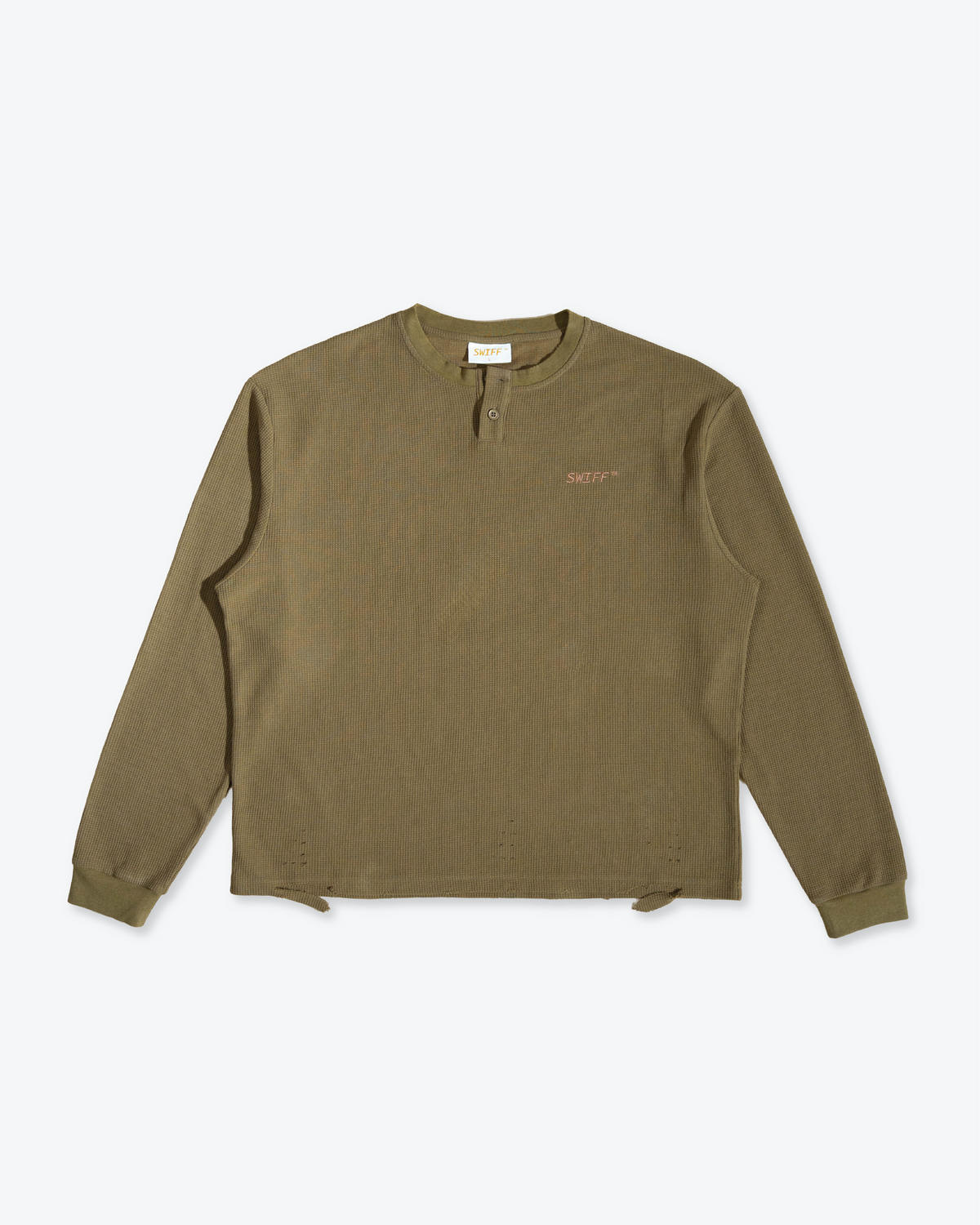 Distressed Thermal Henley