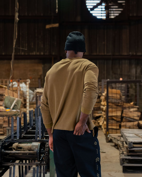 Distressed Thermal Henley